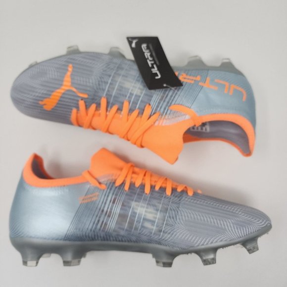 Puma Soccer Cleats Mens 9 Grey Ultra Game Light Speed Match Shoes main image 5